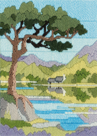 Platsteek pakket Long Stitch Seasons - Mountain Summer - Derwentwater Designs     bt-dw14mls02