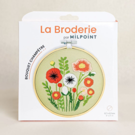 Vrij borduren pakket Wildflower Bouquet - Milpoint     mil-e1-008k