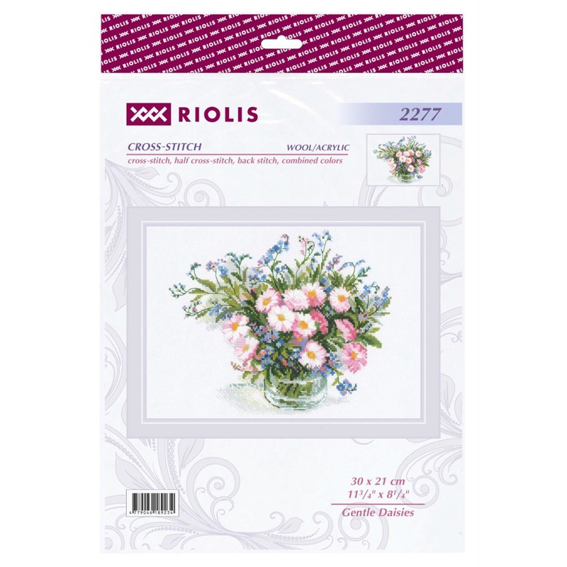 Borduurpakket Gentle Daisies - RIOLIS     ri-2277