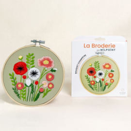Vrij borduren pakket Wildflower Bouquet - Milpoint     mil-e1-008k