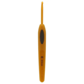 Clover Softgrip Touch haaknaald aluminium 3.50mm / CL 1005