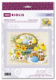 Borduurpakket Easter Still Life with Chickens - RIOLIS   ri-2007