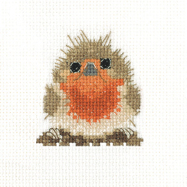 Borduurpakket Rufus Robin - Heritage Crafts    hc-1663a