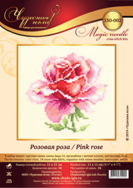 Borduurpakket (m) Pink Rose - Chudo Igla    ci-150-002
