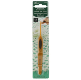 Clover Softgrip Touch haaknaald aluminium 2.50mm / CL 1030