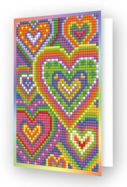 Diamond Dotz Greeting Card Heart Mosaic - Needleart World  nw-ddg-037