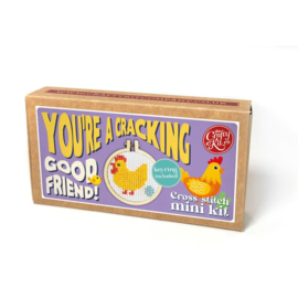 Borduurpakket Matchbox You're a Cracking Good Friend - ckc-mb-193