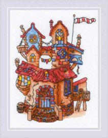 Borduurpakket Fairytale House - RIOLIS    ri-1844