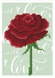 Diamond Dotz Greeting Card Love Rose - Needleart World    nw-ddg-017