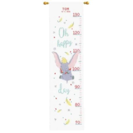 Borduurpakket groeimeter Disney Dumbo Oh happy day Vervaco PN-0178436