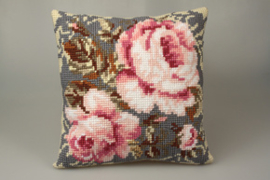 Kussen borduurpakket Timeless Pinks - Collection d'Art    cda-5052