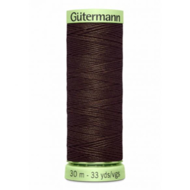 Gütermann Siersteekgaren  30 m / 696 / Donker Bruin