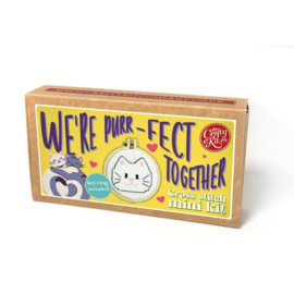 Borduurpakket Matchbox - We're Purr-fect Together! - ckc-mb-205