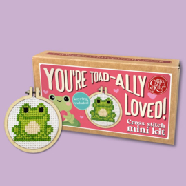 Borduurpakket Matchbox - You're Toad-ally Loved! - ckc-mb-138