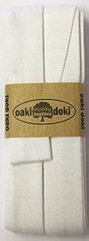 Oaki Doki Tricot de Luxe  / Jersey Biaisband / Wit 300