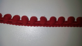 Midi Balletjes band 10 mm Rood