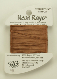 Neon Rays Mocha - Rainbow Gallery     rg-n048
