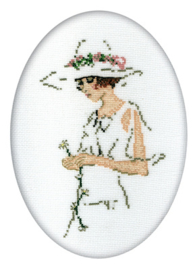 Borduurpakket Lady in White - RTO    rto-r291