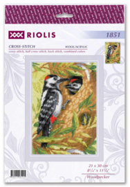 Borduurpakket Woodpecker - RIOLIS    ri-1851