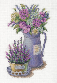 Borduurpakket Flowers of Provence - PANNA    pan-7125-c