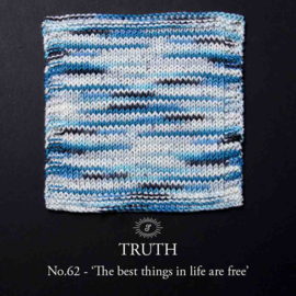 Simy's Truth SOCK 62 The best things in life are …  /  Blauw Grijs