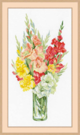 Borduurpakket Bouquet of Gladioli - RIOLIS    ri-1446