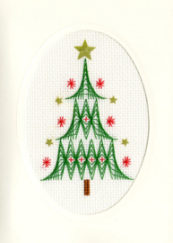 Borduurpakket Christmas Cards - Christmas Tree - Bothy Threads    bt-xmas24