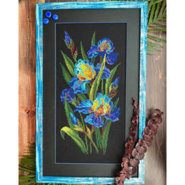 Borduurpakket Beatuful Irises - RIOLIS - ri-2346