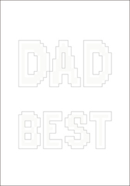 Diamond Dotz Greeting Card Best Dad - Needleart World    nw-ddg-013