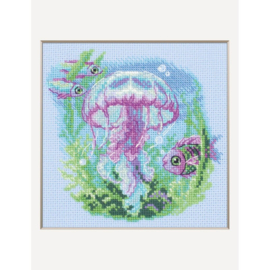 Borduurpakket Baby Jellyfish - Aine    aine-a1039