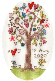 Borduurpakket Kim Anderson - Sweet Tree Card - Bothy Threads    bt-xgc02