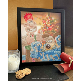 Borduurpakket Wallace & Gromit - Happy Holidays Old Pooch! - Bothy Threads        bt-xwg10