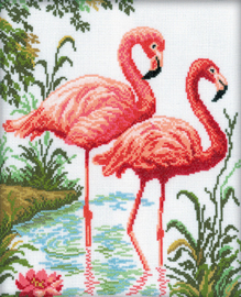 Borduurpakket Flamingo - RTO    rto-m00106