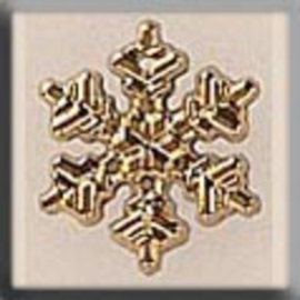 Glass Treasures Small Snowflake-Gold - Mill Hill mh-12036
