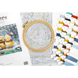 Borduurpakket Holiday Ducklings - Leti Stitch     leti-l9968