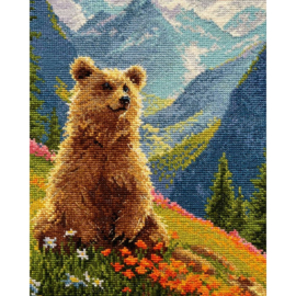 Borduurpakket Clumsy Bear - RIOLIS - ri-2344