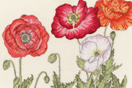 Borduurpakket Bothy Designs - Poppy Blooms - Bothy Threads bt-xbd15
