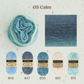 Stone washed flow XL Blauw 05 / Clam