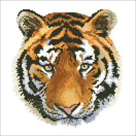 Voorbedrukt borduurpakket Tiger charge - Needleart World    nw-nc450-041