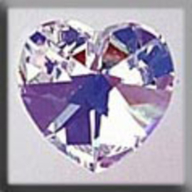 Crystal Treasures Medium Heart-Crystal AB - Mill Hill   mh-13045