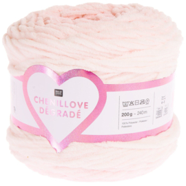 Chenillove Dégradé 200 gram = 240 meter - roze 002