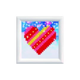 Diamond Dotz Patchwork Heart DD Kit with Frame - Needleart World    nw-dds-007f