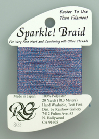 Sparkle Braid Blue Violet - Rainbow Gallery     rg-sk33