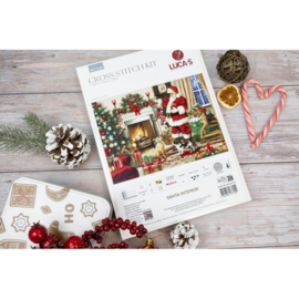 Borduurpakket Santa Interior  - Luca-S     ls-bu5100