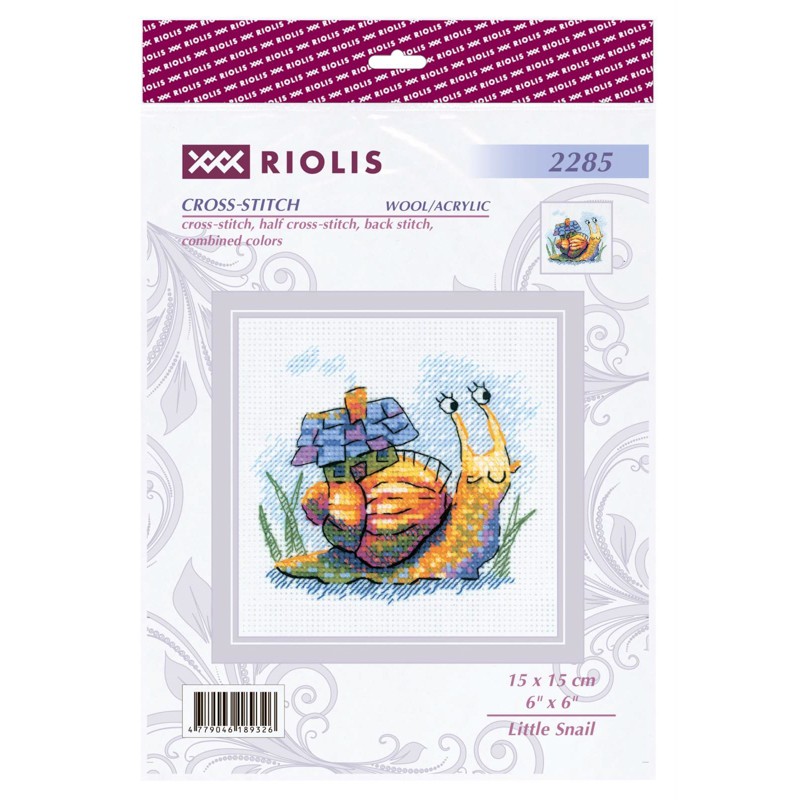 Borduurpakket Little Snail - RIOLIS      ri-2285