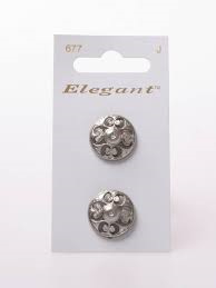 Knopen Elegant - Zilver / 677