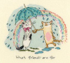 Borduurpakket Anita Jeram - What friends are for - Bothy Threads    bt-xaj08