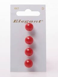 Knopen Elegant - Rood / 441