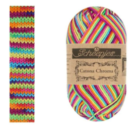 Scheepjes Catona Chroma - 023 Zinnia - Meerkleurig Katoengaren