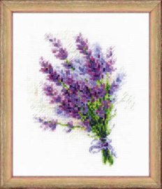 Borduurpakket Bouquet with Lavender - RIOLIS    ri-1607